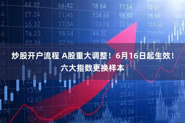 炒股开户流程 A股重大调整！6月16日起生效！六大指数更换样本