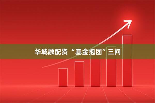 华城融配资 “基金抱团”三问